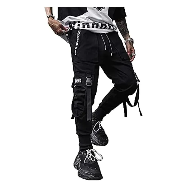 
                            XYXIONGMAO Men's Jogger Pants Techwear Hip Hop Harem Pants Streetwear Tactical Track Pants
                        