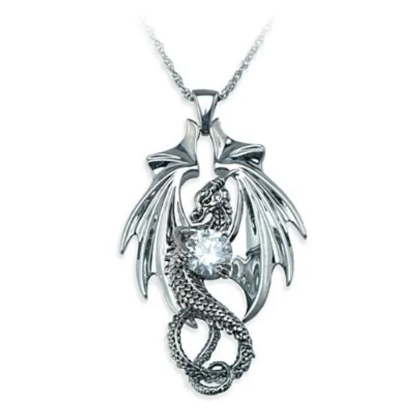"Fire And Ice" Crystal Dragon Pendant