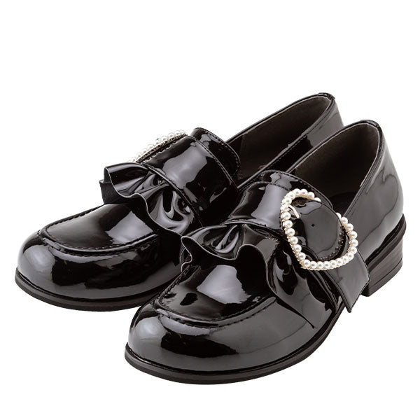 選べるヒールハートローファーパンプス | 3cmヒール　大ハート / 22.0cm