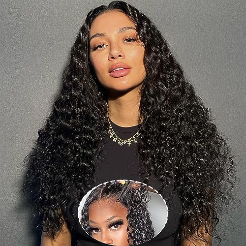 Wear and Go Glueless Wig for Beginners Wigs Deep Wave Glueless Wigs Human Hair Pre Plucked New Upgraded No Glue 4x4 Closure Wigs Human Hair for Black Women with Baby Hair 26 Inch - 26 Inch - Deep Wave Glueless 4x4