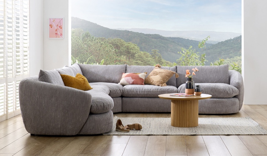 Bolter 6 seat corner lounge