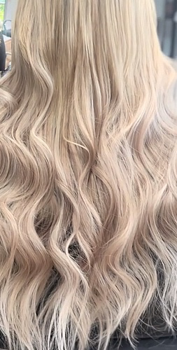 New hair extensions plus colour = ultimate 