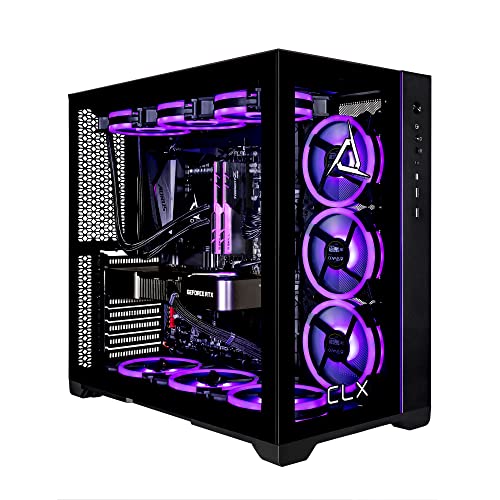 CLX Set Gaming PC - AMD Ryzen 9 7950X3D 4.2GHz, GeForce RTX 4090, 2TB NVMe M.2 SSD, 6TB HDD, 64GB DDR5 RGB Memory, 360mm AIO, WiFi, Windows 11 Home, Black - Ryzen 9 7950X3D 16-Core | GeForce RTX 4090 24GB | 64GB DDR5-5600