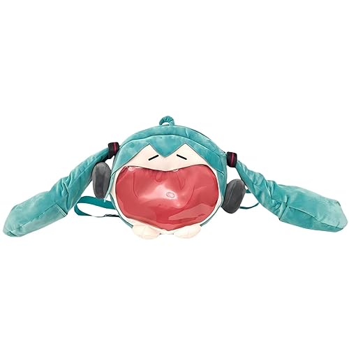 ★ Miku Anime Backpack with Adjustable Straps and Big Mouth - Large Backpack ★