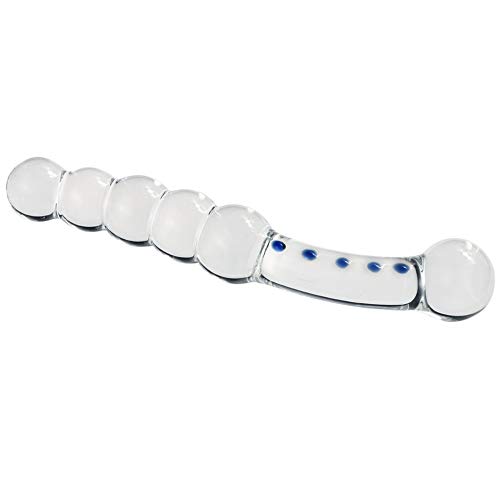 Roluck Sex Spielzeug für die Männer Kristall Analkugeln Glas Anal Plug Doppel Buttplug für Männer Frauen Masturbation Sexspielzeug