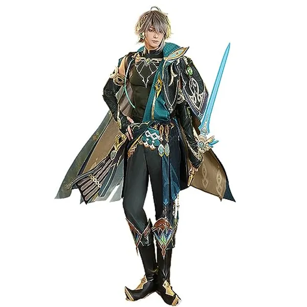 KIRA KIRA Genshin Impact Al Haitham Cosplay Costume Doki-SR Dendro Sumeru Genshin Impact Al Haitham Cosplay Outfits