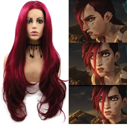 Arcane Vi Cosplay Wig