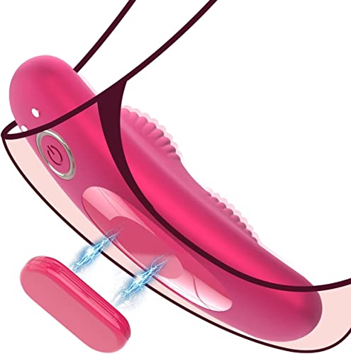 Remote Control Vibrator for Panties with Magnetic Clip, Sex Toys Butterfly Vibrators for Women with 10 Vibration Modes, Waterproof Wearable Rose Vibrator Dildo for Couples - Pink