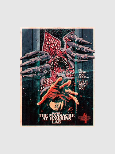 Stranger Things x Butcher Billy The Massacre at Hawkins Lab Poster [18x24] | Default Title