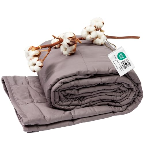FRIEDO products Gewichtsdecke 135x200 6kg – Anti-Stress Therapiedecke für Erwachsene – Schwere Decke für erholsamen Schlaf & schnelles Einschlafen – ÖKO-TEX100 Zertifiziert I Weighted Blanket - 135 x 200 cm - 6.0 Kilogramm