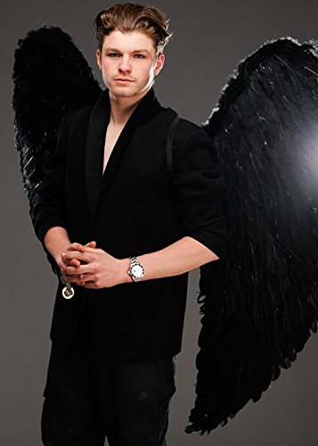 Extra Large Black Angel Wings