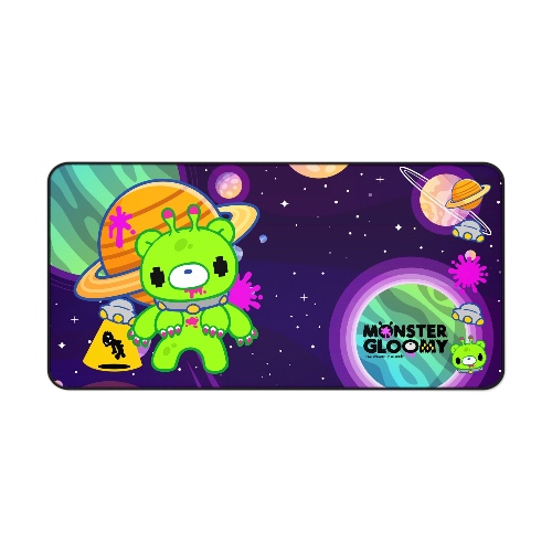 Gloomy Alien Monster Desk Matt | 15.5" × 31"