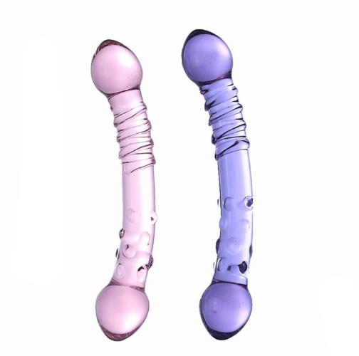 Glass dildo - Purple