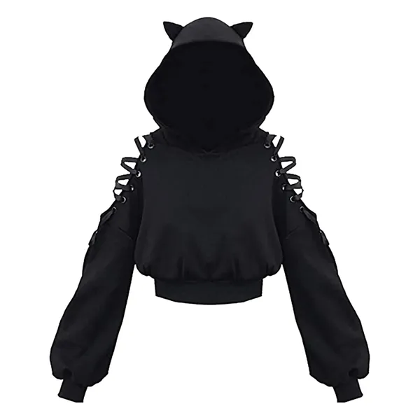 Women Y2K Hoodie Jacket Long Sleeve Graphic Zip Up Hoodie 90s Vintage Hooded Sweatshirt Tops E-Girls Streetwear
