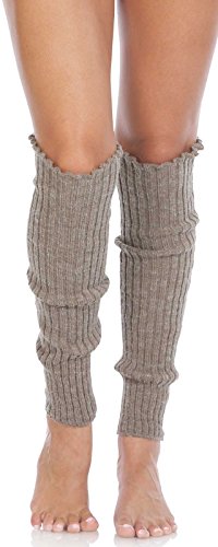 Foot Traffic, Cable Knit Leg Warmers, Mocha
