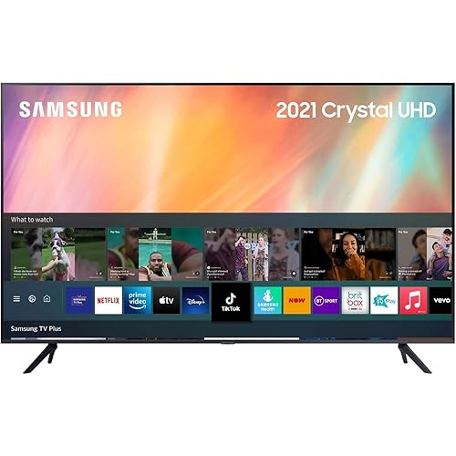 Samsung AU7100 85 Inch (2021) â€“ Crystal 4K Smart TV With HDR10+ Image Quality, Adaptive Sound, Motion Xcelerator Picture, Q-Symphony Audio And Gaming Mode - UE85AU7100KXXU - 85"