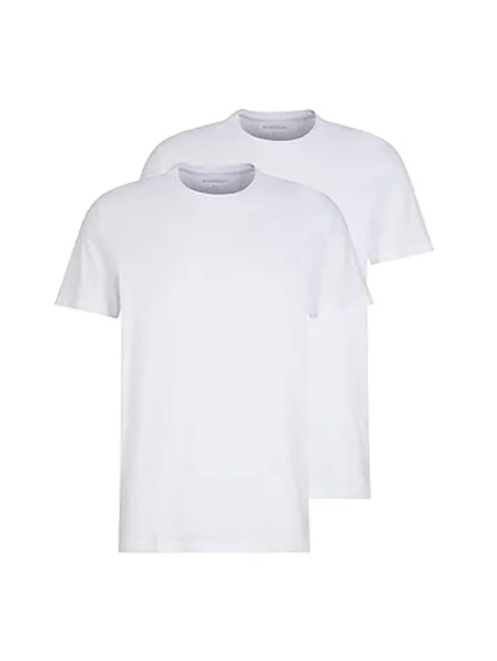TOM TAILOR Herren Crewneck T-Shirt im Doppelpack (2er Pack) - L - 20000 - White