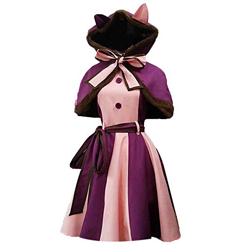 Women Cute Cat Dress Maid Cosplay Outfits Halloween Costumes Party Uniform Christmas Hoodied Shawl - Cat - Small