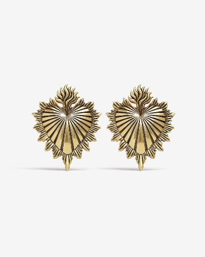 Sacred Heart Hangers | Gold