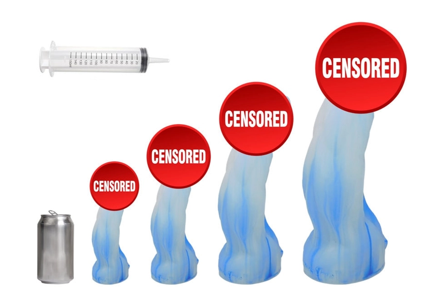 John Thomas® SAMPSON Platinum SQUIRTING Silicone Dildo