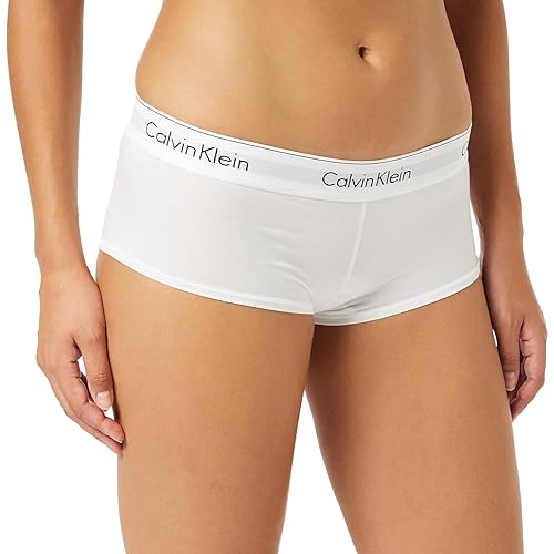 Calvin Klein Damen Boyshorts - XL - Weiß (White)