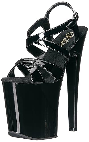 Pleaser Damen Xtreme-872 Plateausandalen - 42 EU - Schwarz