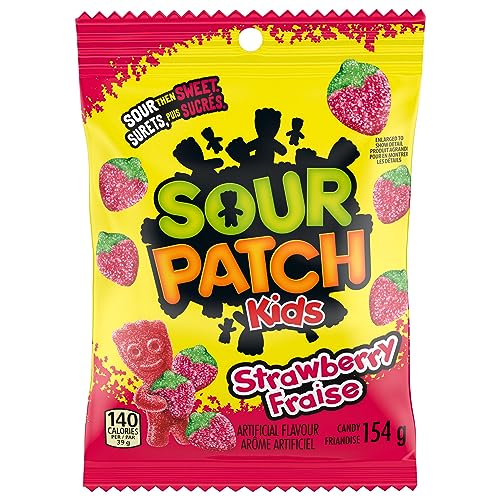 Sour Patch Kids, Strawberry Candy, Gummy Candy, Sour Candy, 154 g