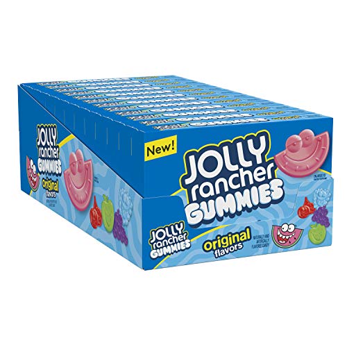 Jolly Rancher Gummies Fruit Candy Theatre Box, 3.5 Oz - 3.5 Ounce (Pack of 11) - Original Gummies, 3.5 Oz (Pack of 11)