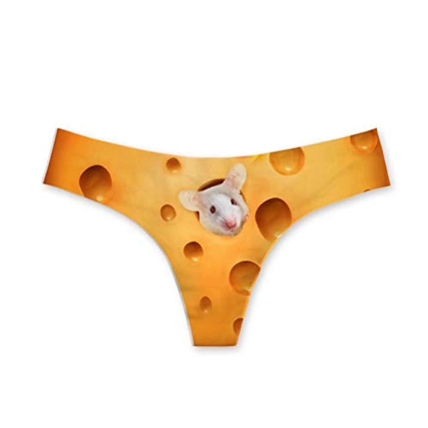 Cumagical Thongs for Women Seamless Personality Animal Print Underwear No Show Panties