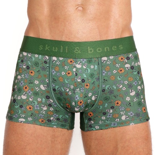 Vintage Floral Green Trunk | X-SMALL