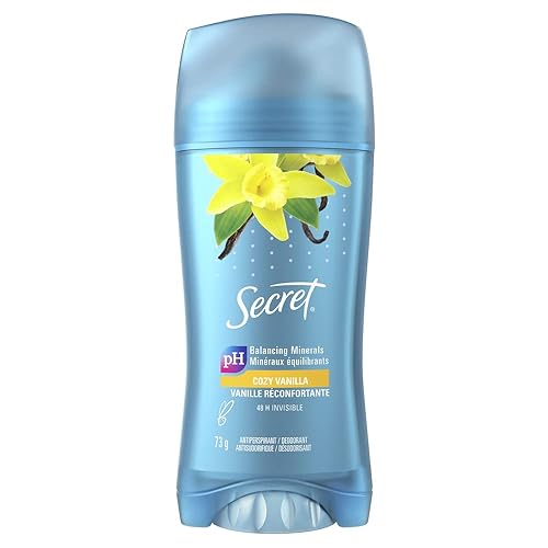 Secret Invisible Solid Antiperspirant and Deodorant, Vanilla Scent, 73 g - Deodorant - 73 g (Pack of 1)