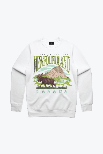 Newfoundland Vintage Crewneck - White | XXL