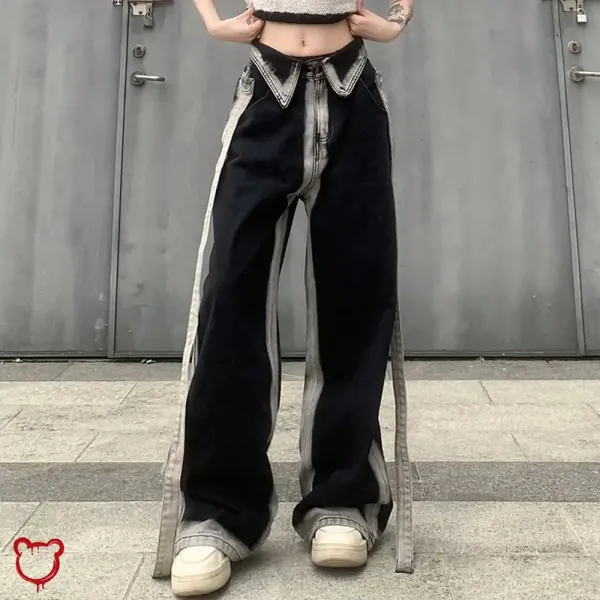 Black Denim Baggy Pants