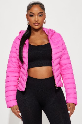 Cold Times Puffer Jacket - Hot Pink | M