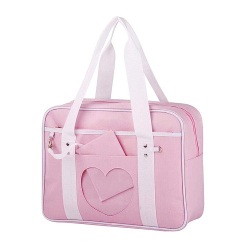 Ita Bag Heart Japanese Bag JK Bag Girls Duffle Purse Anime School Bag Lolita DIY, Cosplay,Comic Con - Z-light Pink