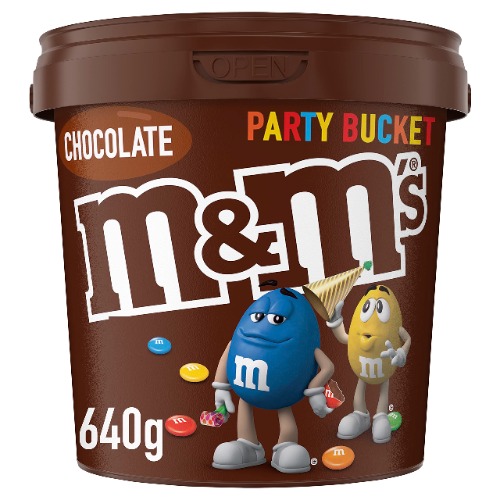 M&M's Milk Chocolate Snack and Share Party Bucket 640g