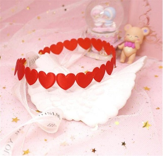 Pastel Valentine Choker - Red