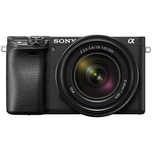Sony Alpha 6400 | Appareil Photo Numérique Hybride APS-C en kit avec l'Objectif Zoom E 18-135mm f/3.5-5.6 OSS ( 24,2 MP, AF en 0.02s, Suivi des Yeux, 4K HLG, Ecran Selfie Vlogging ) (ILCE6400, A6400) - Kit avec objectif 18-135 mm - Unique