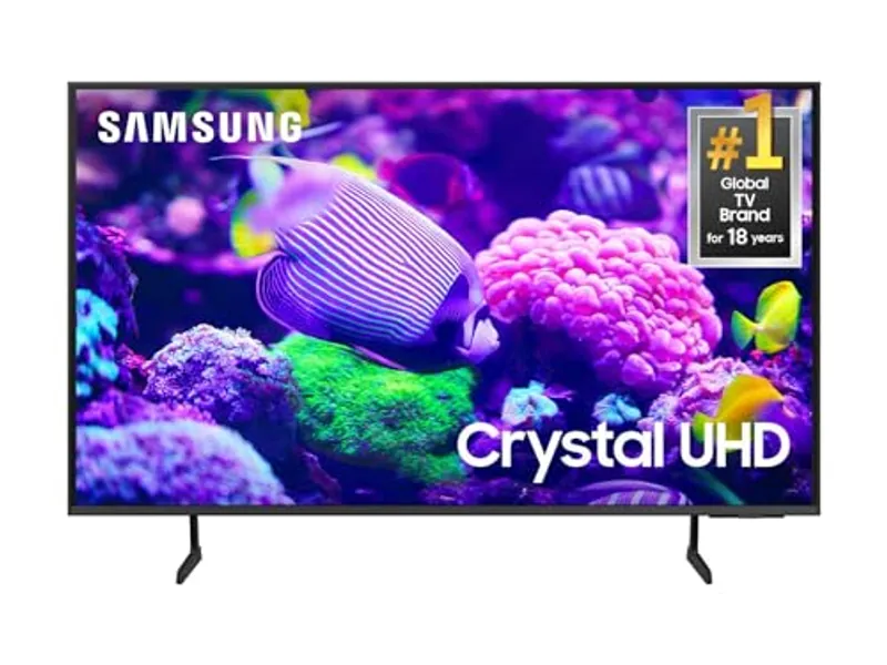 SAMSUNG 65-Inch Class Crystal UHD 4K DU7200 Series HDR Smart TV w/Object Tracking Sound Lite, PurColor, Motion Xcelerator, Mega Contrast, Q-Symphony (UN65DU7200, 2024 Model)