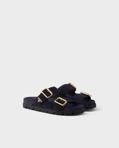 Prada Suede Strap Sandal