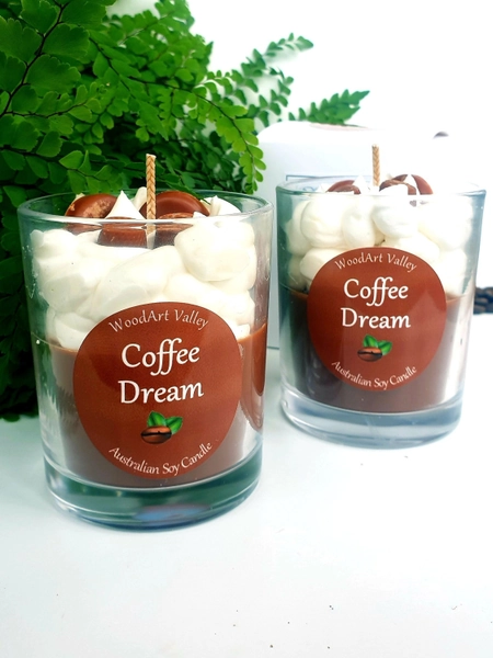 Coffee scented candles. Coffee soy candle, handmade in Australia.