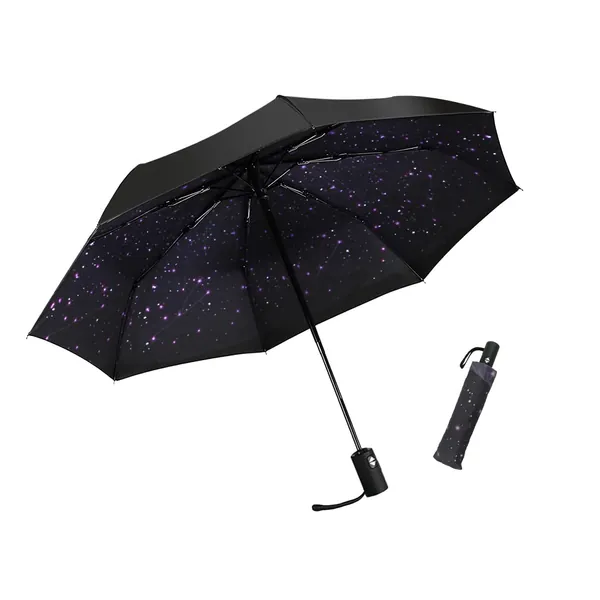 lanxiry Compact Travel Umbrella,Windproof Waterproof Stick Umbrella Anti-UV Protection Golf Umbrellas