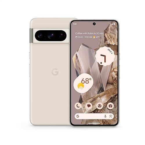 Google Pixel 8 Pro - Unlocked Android Smartphone with Telephoto Lens and Super Actua Display - 24-Hour Battery - Porcelain - 128 GB - 128 GB - Pixel 8 Pro - Porcelain