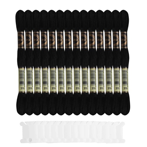 Embroidery Thread Black