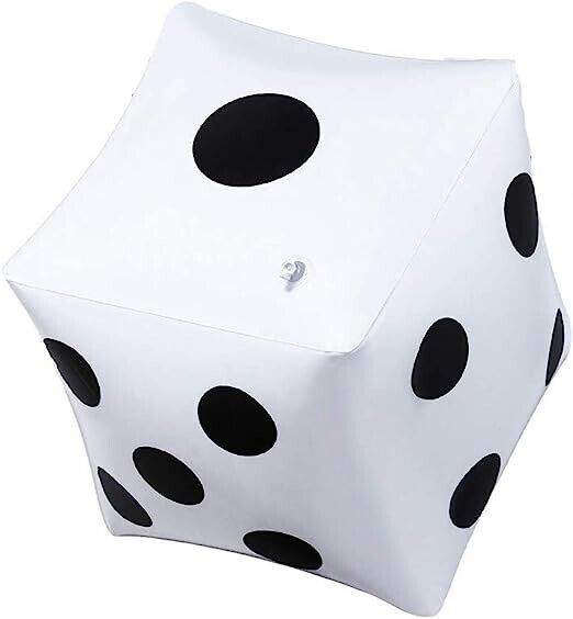 Party Dices Inflatable Toy For Kids Inflatable Cubes Dice For Game Party White