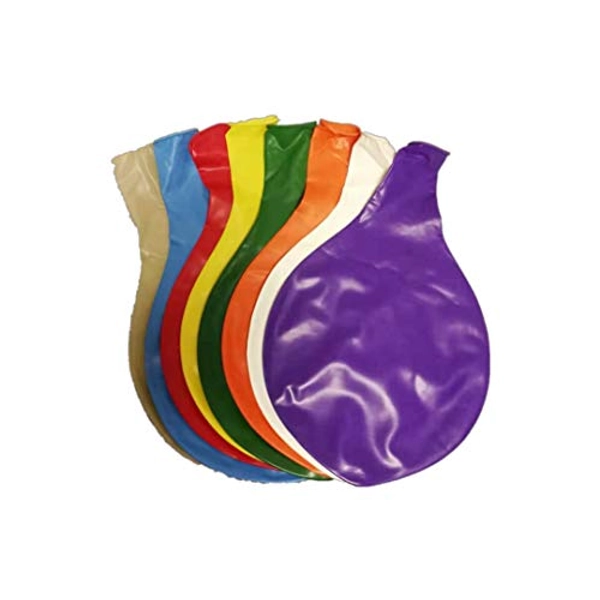 CHSYOO 8 x 36" giant balloons jumbo latex balloon big balloon for wedding birthday party baby shower, green purple orange red yellow white blue transparent