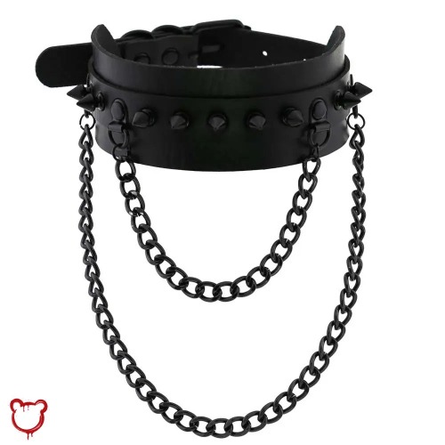 "Ultimate Black Spike Choker"