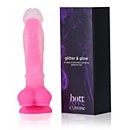 Glitter & Glow Glow-In-The-Dark Waterproof Pink Vibrator 7.5 Inch - Hott Love Extreme - Spencer's