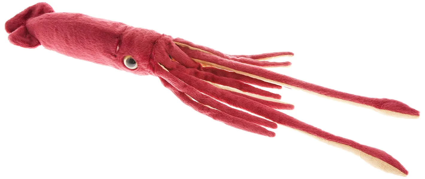 Wild Republic Giant Squid Plush, Stuffed Animal, Plush Toy, Ocean Animals, 22 inches, Red (83198) - 