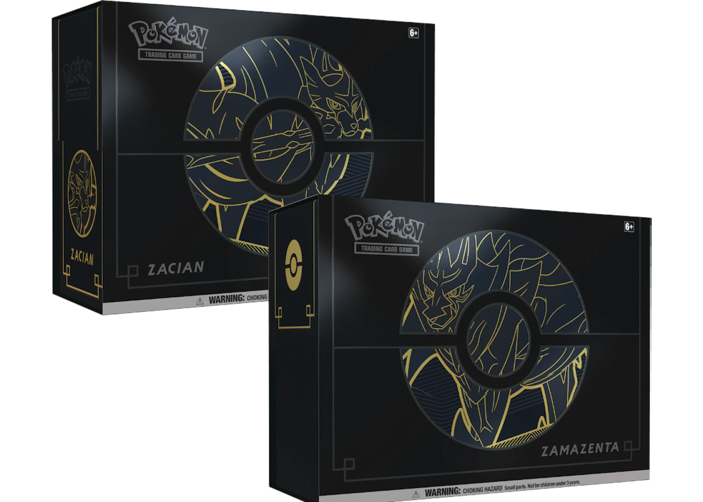 2020 Pokemon TCG Épée et Bouclier Elite Trainer Box Plus Zacian et Zamazenta 2x Bundle